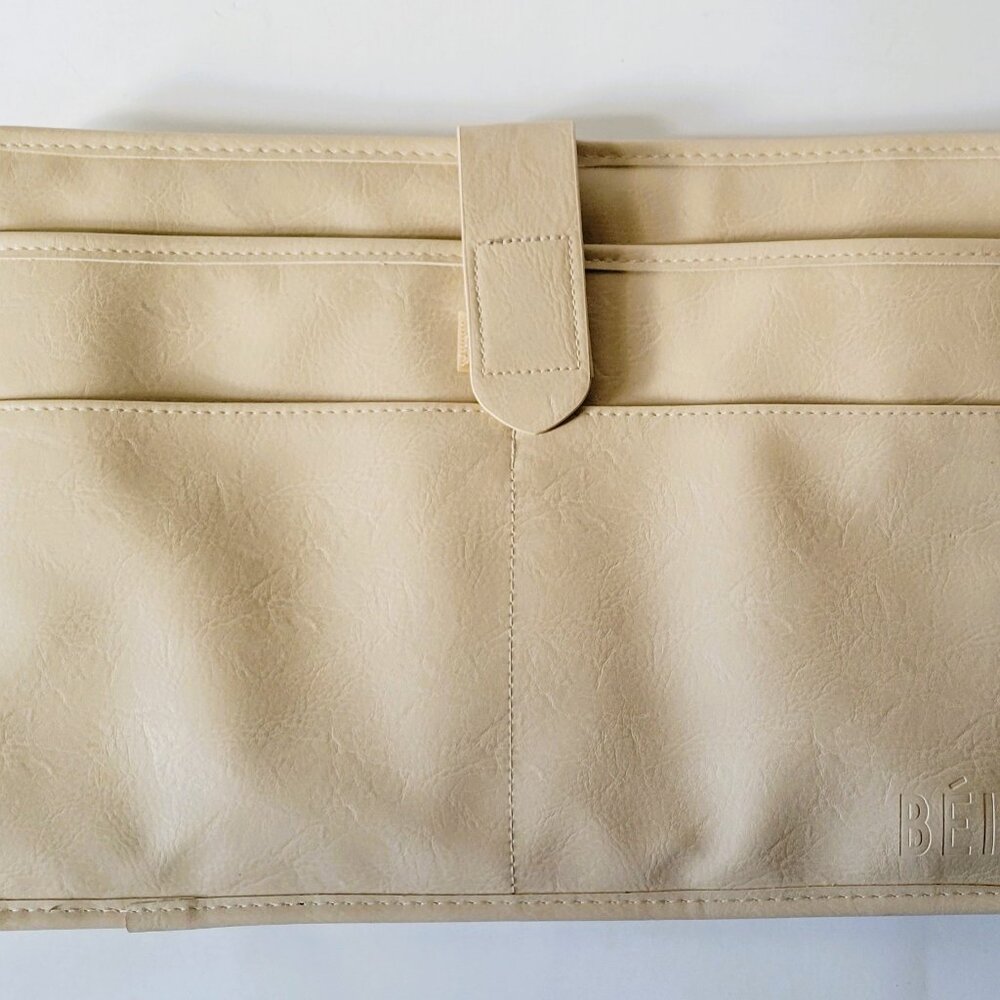BEIS Beige Laptop Computer Sleeve Insert Travel 15 x 10 Bag Organizer Luggage